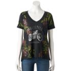 Women's Rock & Republic&reg; High-low Graphic Tee, Size: Xl, Med Grey