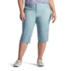 Plus Size Lee Lorelie Skimmer Capris, Women's, Size: 22 - Regular, Light Blue