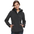 Women's Weathercast Hooded Soft Shell Jacket, Size: Xl, Silver