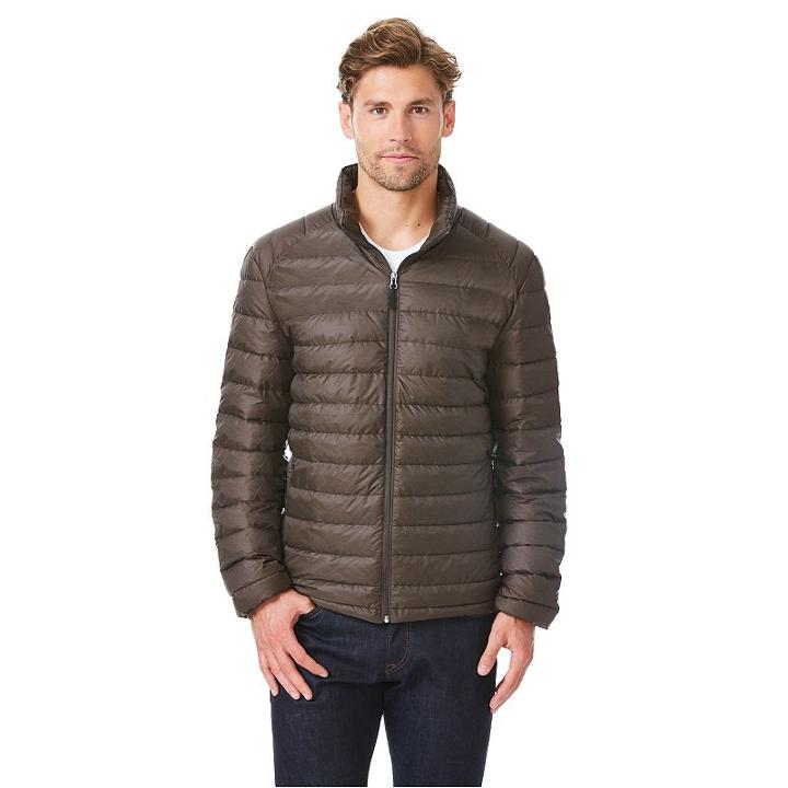 Heat Keep, Men's Packable Down Puffer Jacket, Size: Xl, Dark Brown