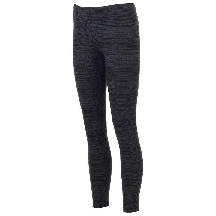 Juniors' So&reg; Long Leggings, Teens, Size: Xs, Black