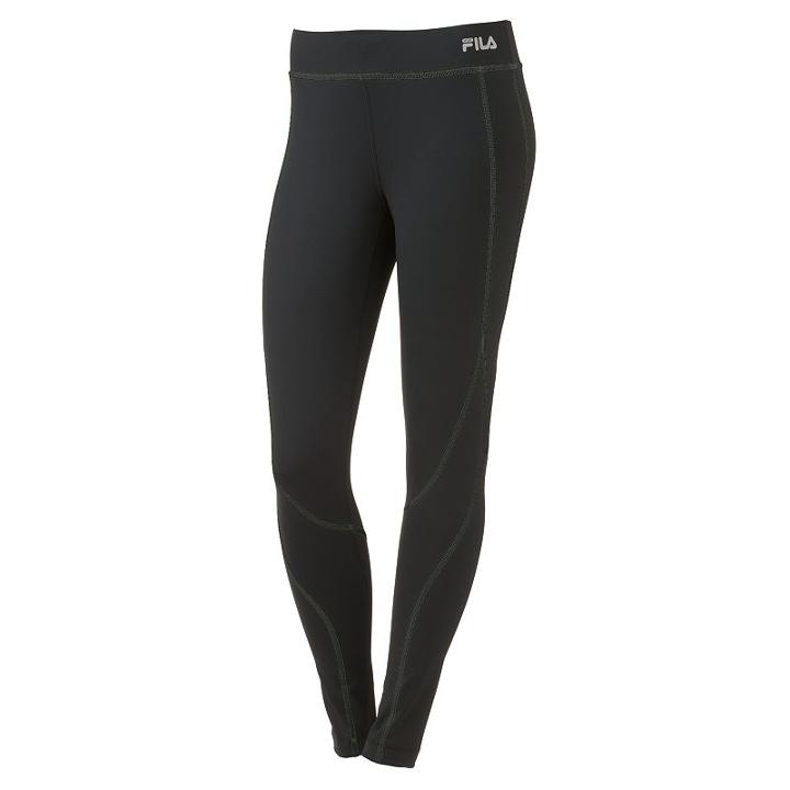 Plus Size Fila Sport&reg; Core Essentials Contour Running Leggings, Women's, Size: 3xl, Black