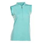 Plus Size Nancy Lopez Geo Sleeveless Golf Polo, Women's, Size: 2xl, Turquoise/blue (turq/aqua)