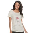 Disney's Beauty And The Beast Juniors' Enchanted Rose Graphic Tee, Girl's, Size: Xl, Beige Oth