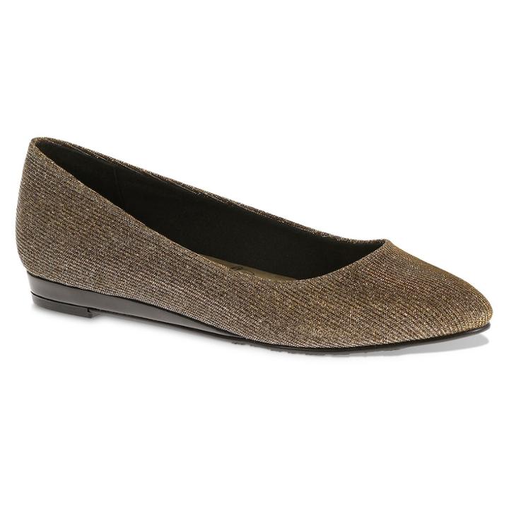 Soft Style By Hush Puppies Darlene Women's Skimmer Flats, Size: Medium (12), Gold