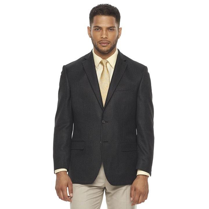 Men's Chaps Classic-fit Sport Coat, Size: 40 Short, Grey (charcoal)