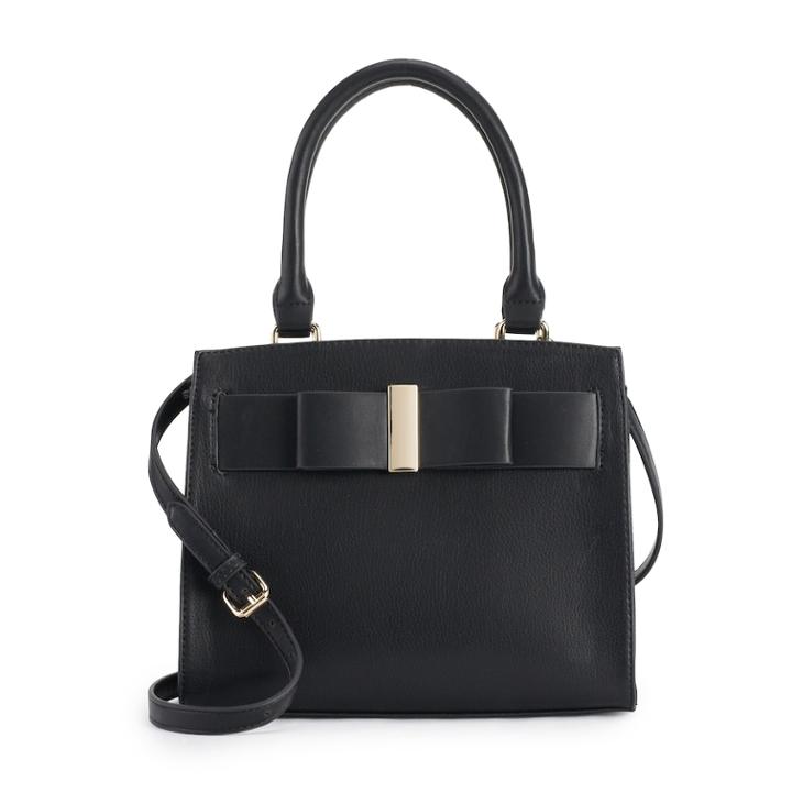 Apt. 9&reg; Mila Mini Bow Satchel, Women's, Black