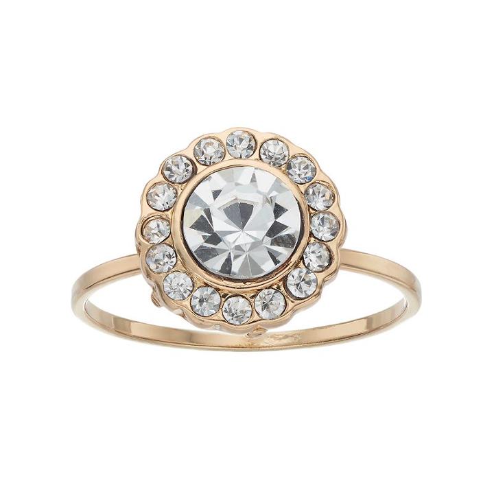 Lc Lauren Conrad Halo Ring, Women's, Size: 7, Gold