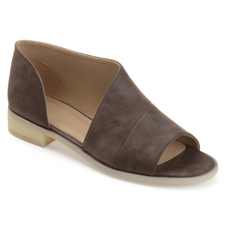 Journee Collection Nakita Women's D'orsay Flats, Size: Medium (12), Med Brown