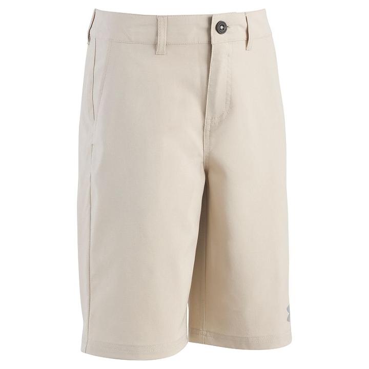 Boys 8-20 Under Armour Standard Shorts, Boy's, Size: 12, Lt Brown