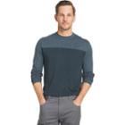 Men's Van Heusen Classic-fit Colorblock Slubbed Crewneck Sweater, Size: Xl, Brt Blue