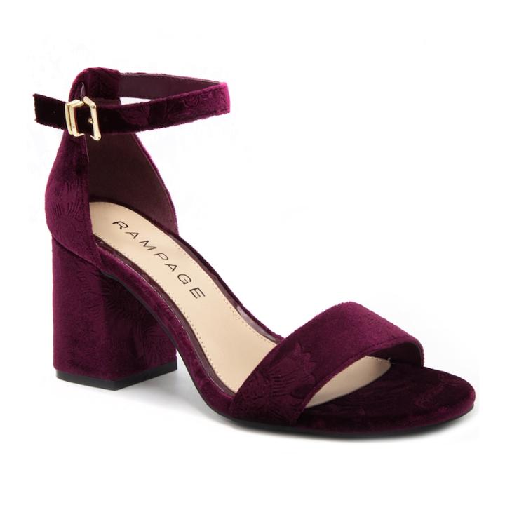 Rampage Norma Women's Block Heel Dress Sandals, Size: Medium (6), Red