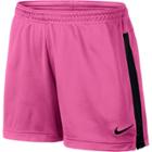 Women's Nike Dri-fit Academy Mesh Knit Soccer Shorts, Size: Large, Med Pink