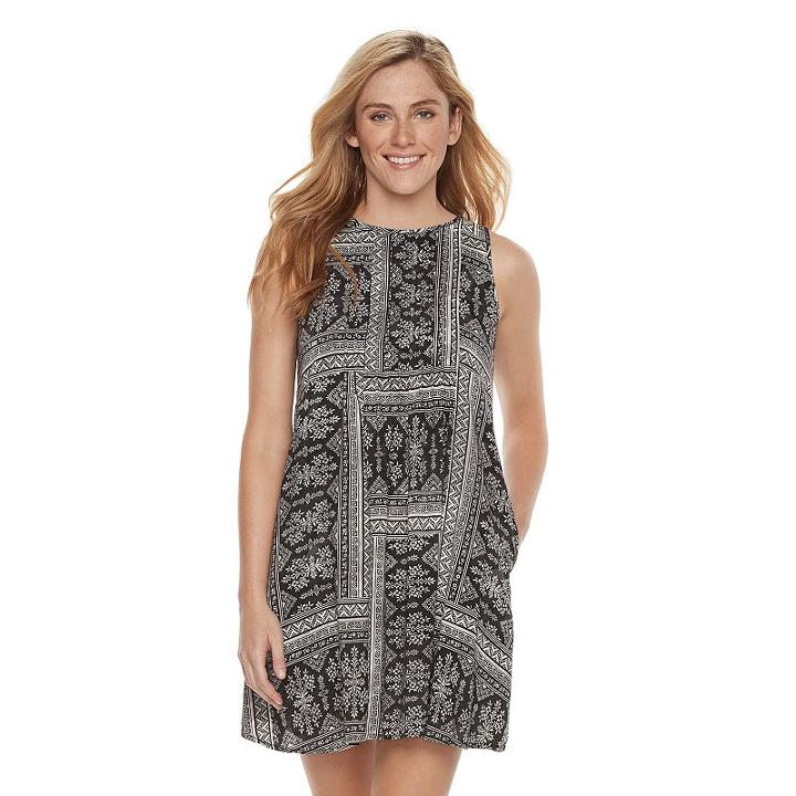 Women's Sonoma Goods For Life™ Pintuck Shift Dress, Size: Xs, Black