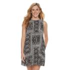 Women's Sonoma Goods For Life&trade; Pintuck Shift Dress, Size: Xs, Black