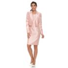 Women's Le Suit Sateen Jacket & Dress Suit, Size: 14, Light Pink