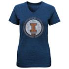 Girls 7-16 Illinois Fighting Illini Team Medallion Tee, Girl's, Size: L(14), Blue