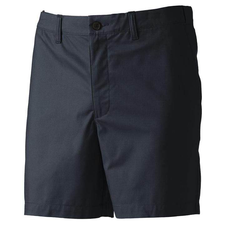 Men's Croft & Barrow&reg; Classic-fit Stretch Flat-front Shorts, Size: 44, Blue