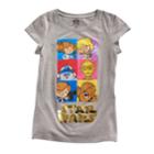 Girls 7-16 Star Wars Character Tee, Size: Large, Dark Grey