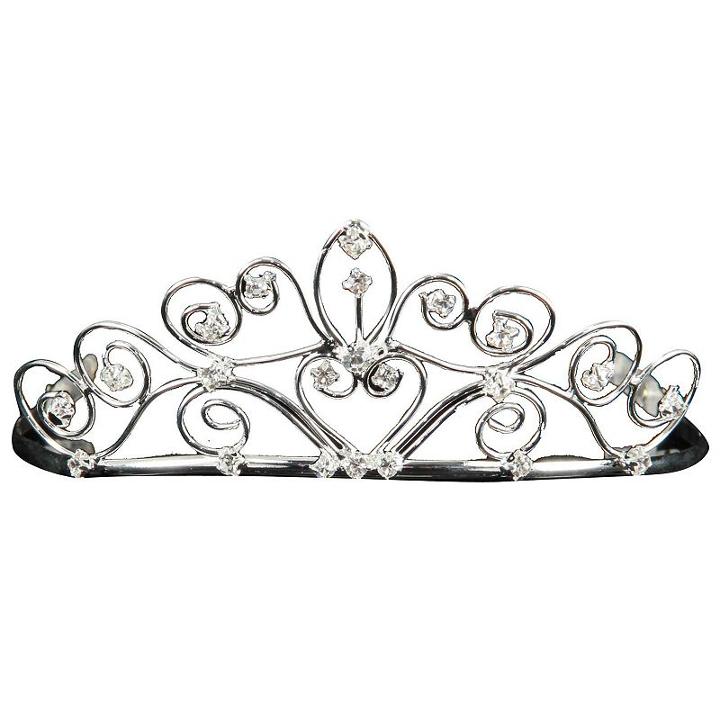 Silver Costume Tiara - Kids, Girl's, Grey