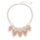 Shaky Double Strand Statement Necklace, Women's, Pink