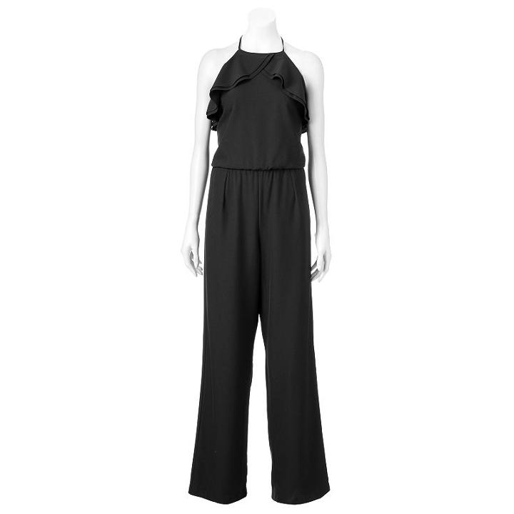 Women's Jennifer Lopez Ruffle Jumpsuit, Size: 14, Ovrfl Oth