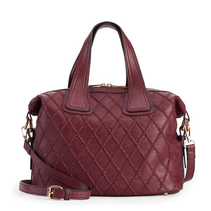 Mellow World Meg Quilted Satchel, Women's, Dark Green