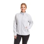 Plus Size Champion Raglan Sleeve Microfleece Jacket, Women's, Size: 3xl, Silver