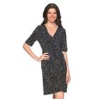 Women's Apt. 9&reg; Faux-wrap Dress, Size: Small, Oxford