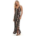 Juniors' Pink Republic Side-slit Maxi Dress, Teens, Size: Medium, Oxford