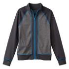 Girls 7-16 So&reg; Pieced Reversible Performance Jacket, Girl's, Size: 16, Grey (charcoal)