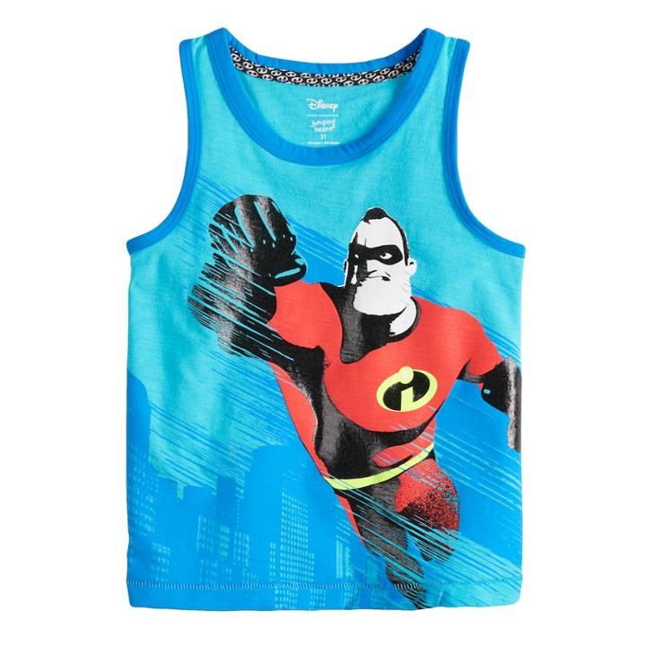 Disney / Pixar The Incredibles 2 Toddler Boy Mr. Incredible Ringer Tank Top By Jumping Beans&reg;, Size: 2t, Light Blue