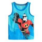 Disney / Pixar The Incredibles 2 Toddler Boy Mr. Incredible Ringer Tank Top By Jumping Beans&reg;, Size: 2t, Light Blue