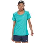 Women's Nike Dry Miler Mesh Running Top, Size: Xl, Med Green