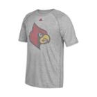 Men's Adidas Louisville Cardinals Linear Play Logo Tee, Size: Small, Lou Char