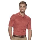 Men's Haggar&reg; Cool 18&reg; Classic-fit Performance Polo, Size: Small, Red/coppr (rust/coppr)