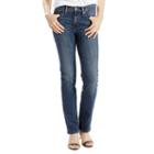 Women's Levi's&reg; Slimming Straight-leg Jeans, Size: 10/30 Avg, Dark Blue