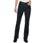 Women's Croft & Barrow&reg; Classic Bootcut Jeans, Size: 18 Short, Dark Blue