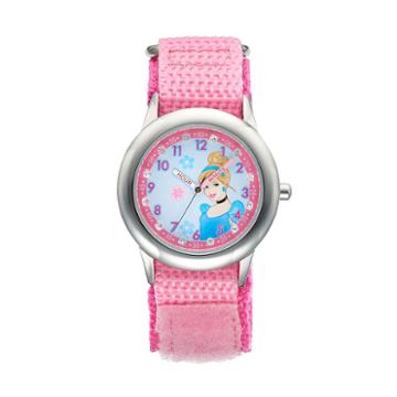 Disney's Cinderella Kids' Time Teacher Watch, Girl's, Pink