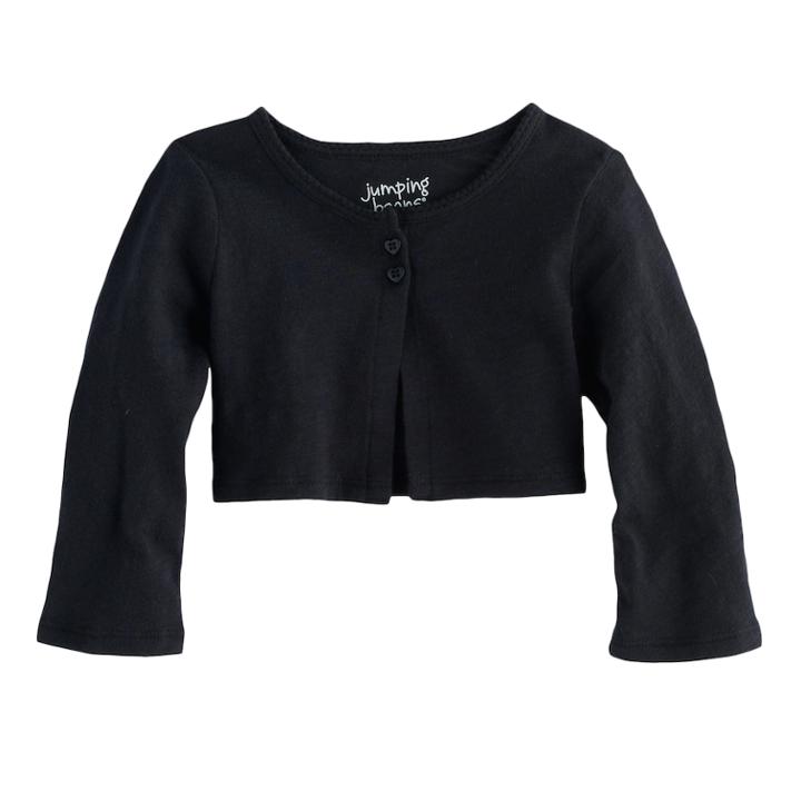 Jumping Beans&reg; Baby Girl Cardigan, Size: 9 Months, Black