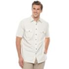 Big & Tall Croft & Barrow&reg; Regular-fit Crosshatch Button-down Shirt, Men's, Size: 3xb, Lt Beige