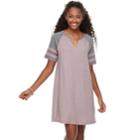 Juniors' So&reg; Varsity Striped Dress, Size: Xl, Lt Purple