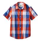 Boys 8-20 Urban Pipeline&reg; Buffalo Check Button-down Shirt, Boy's, Size: Large, Drk Orange