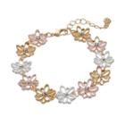Lc Lauren Conrad Tri Tone Textured Flower Bracelet, Women's, Multicolor