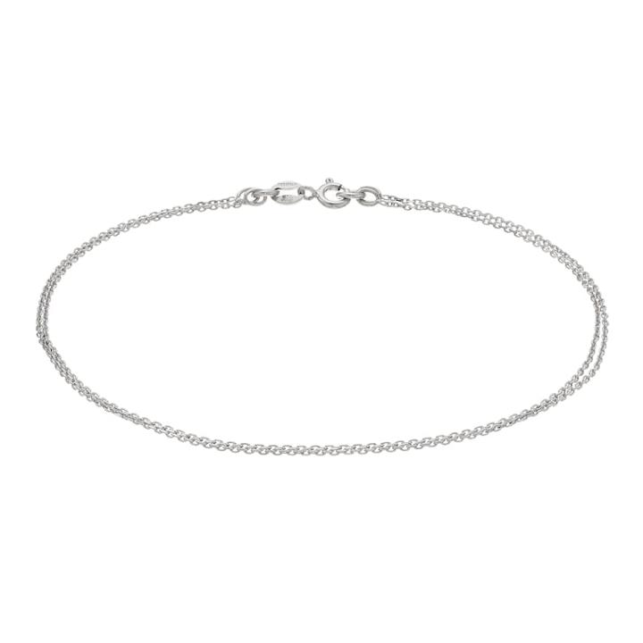 Sterling Summer Double Chain Anklet, Women's, Size: 9, Silver