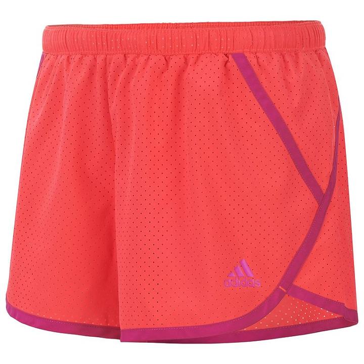 Girls 7-16 Adidas Woven Mesh Active Shorts, Girl's, Size: Large, Brt Red