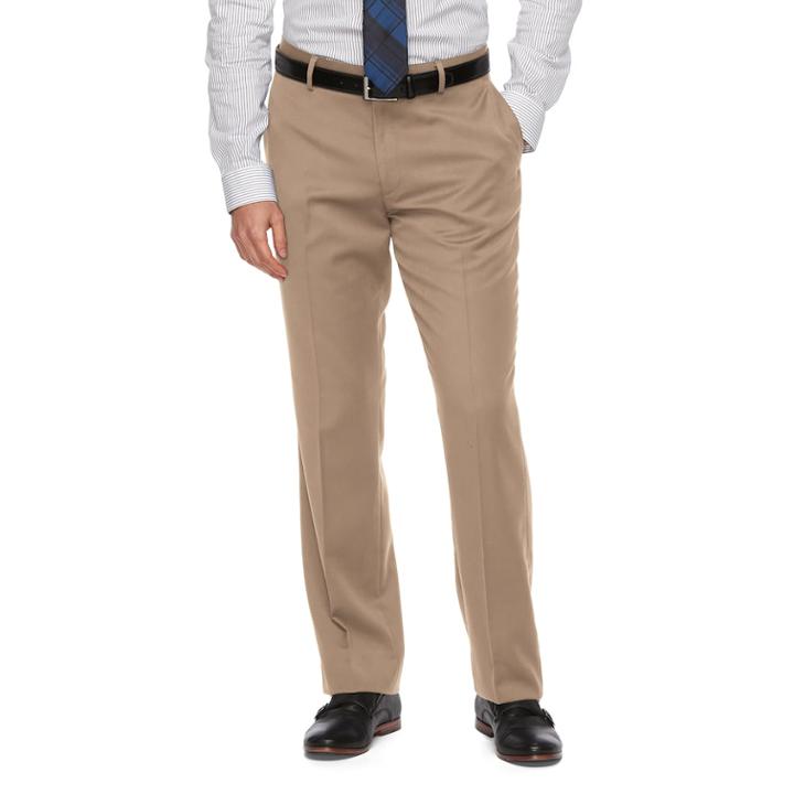 Men's Apt. 9&reg; Slim-fit Premier Flex Dress Pants, Size: 30x32, Lt Beige