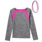 Girls 7-16 & Plus Size So&reg; Long Sleeve Top & Headband Set, Girl's, Size: 16 1/2, Oxford