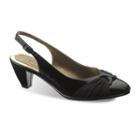 Soft Style By Hush Puppies Dezarae Women's Slingback Dress Heels, Size: Medium (7.5), Black