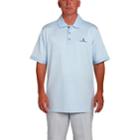 Men's Pebble Beach Classic-fit Heathered Performance Golf Polo, Size: Large, White